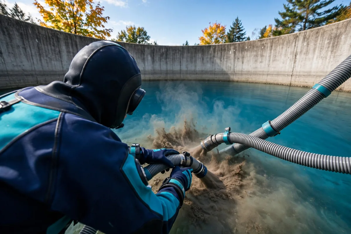 Sediment removal underwater