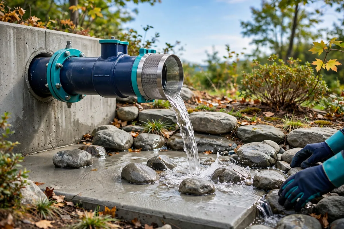 An overflow outlet