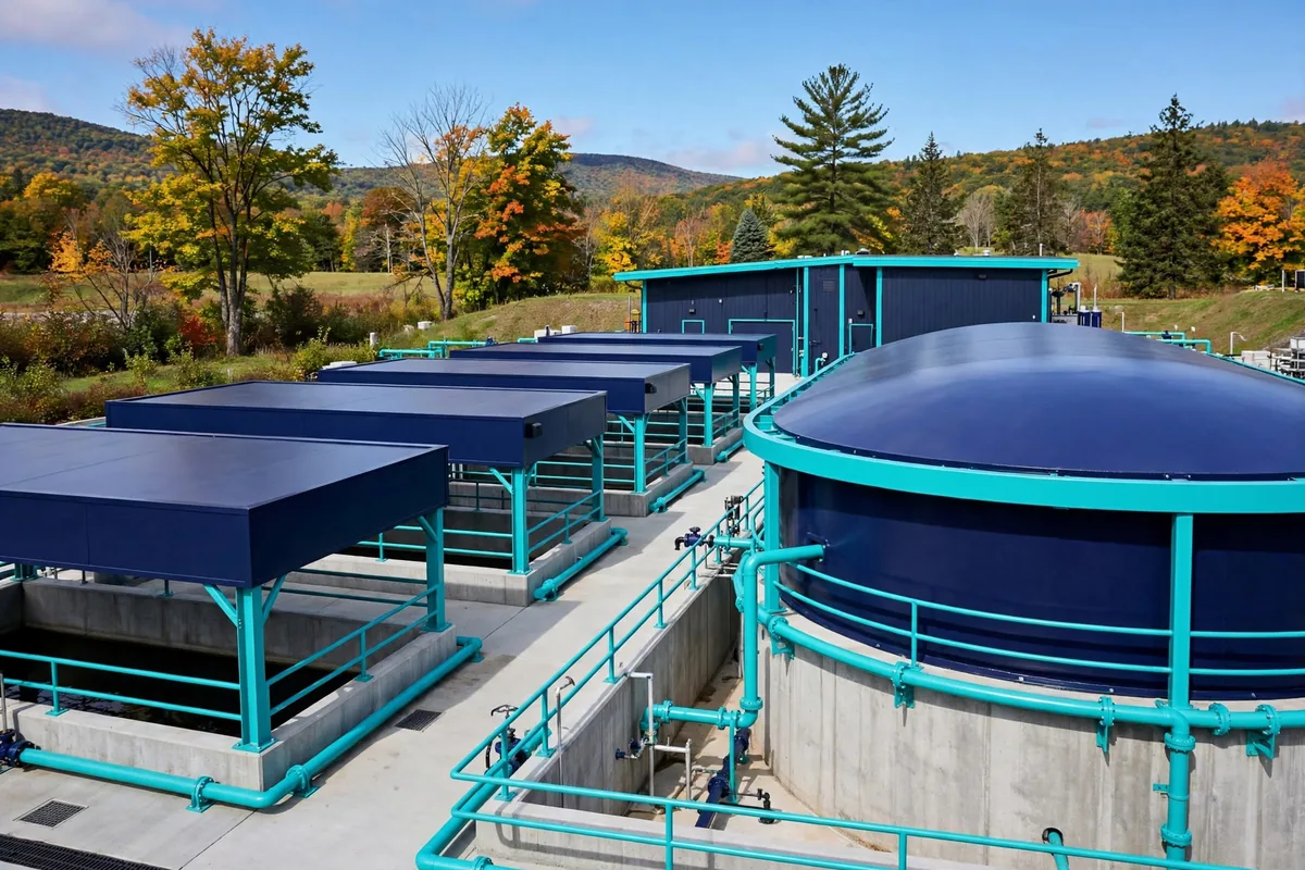 Treatment plant basins