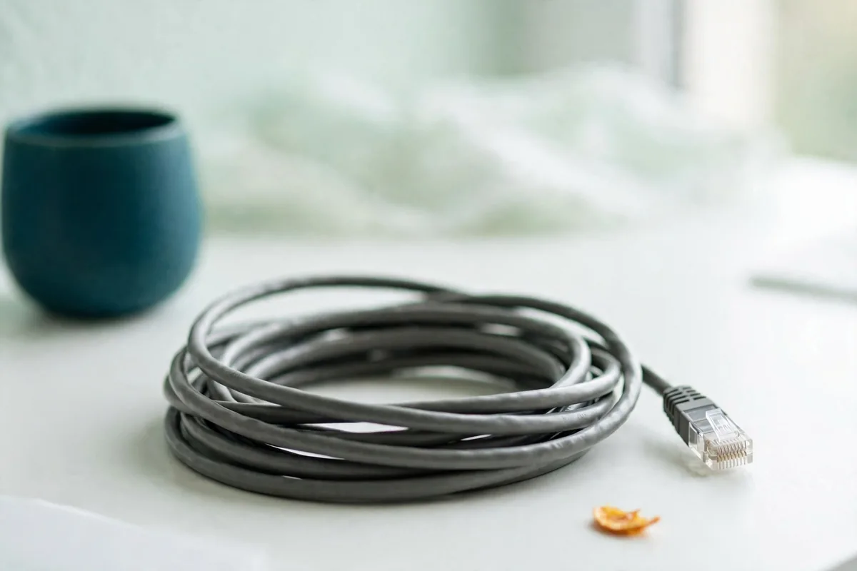 A coiled cable