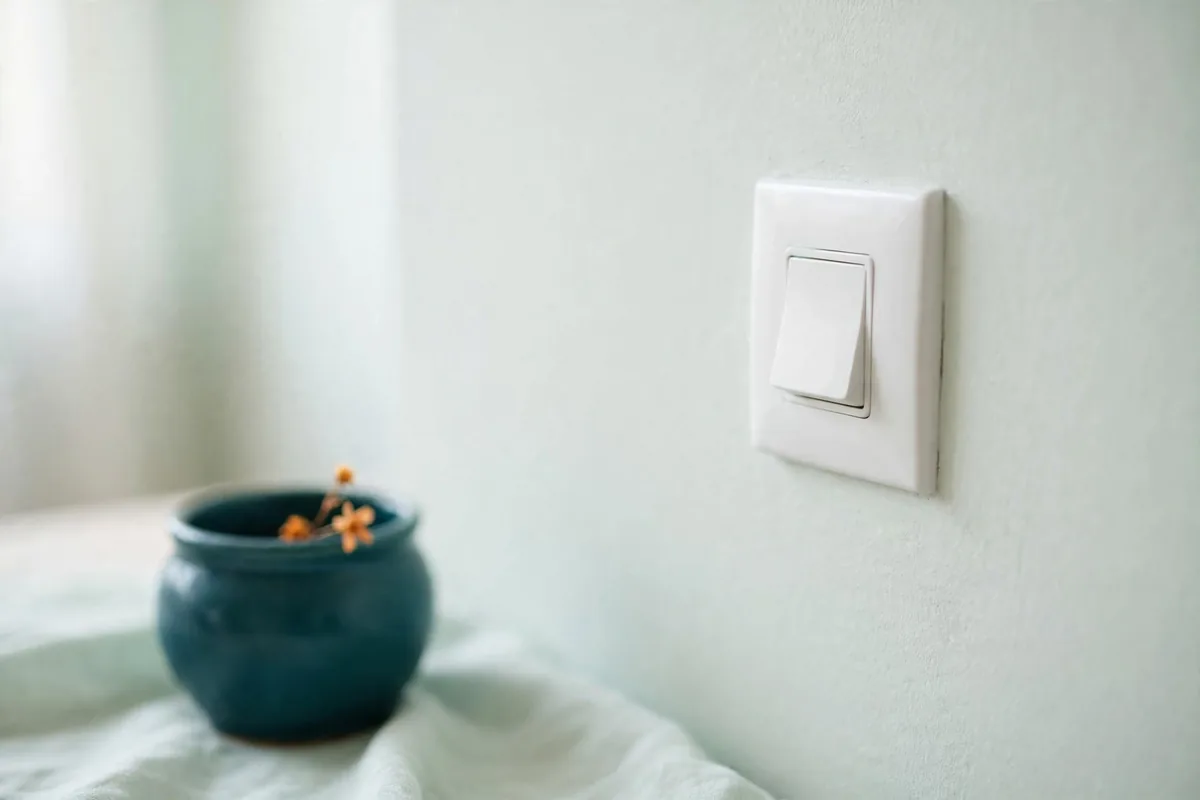 A switch turned off